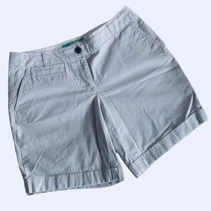 BODEN PINSTRIPE PREPPY BERMUDA SHORTS